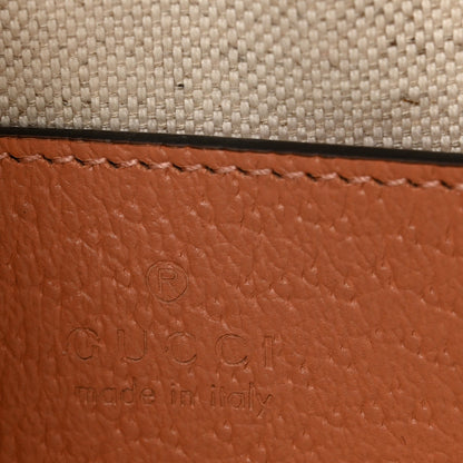 Monogram Textured Dollar Calfskin Mini Ophidia Shoulder Bag Cloche Rose Pink