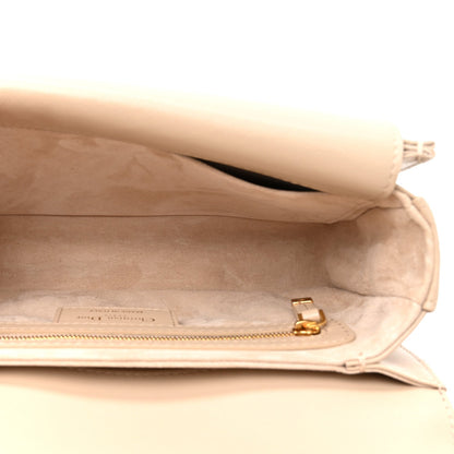 Lambskin Cannage Small Jolie Top Handle Bag Powder Beige Latte