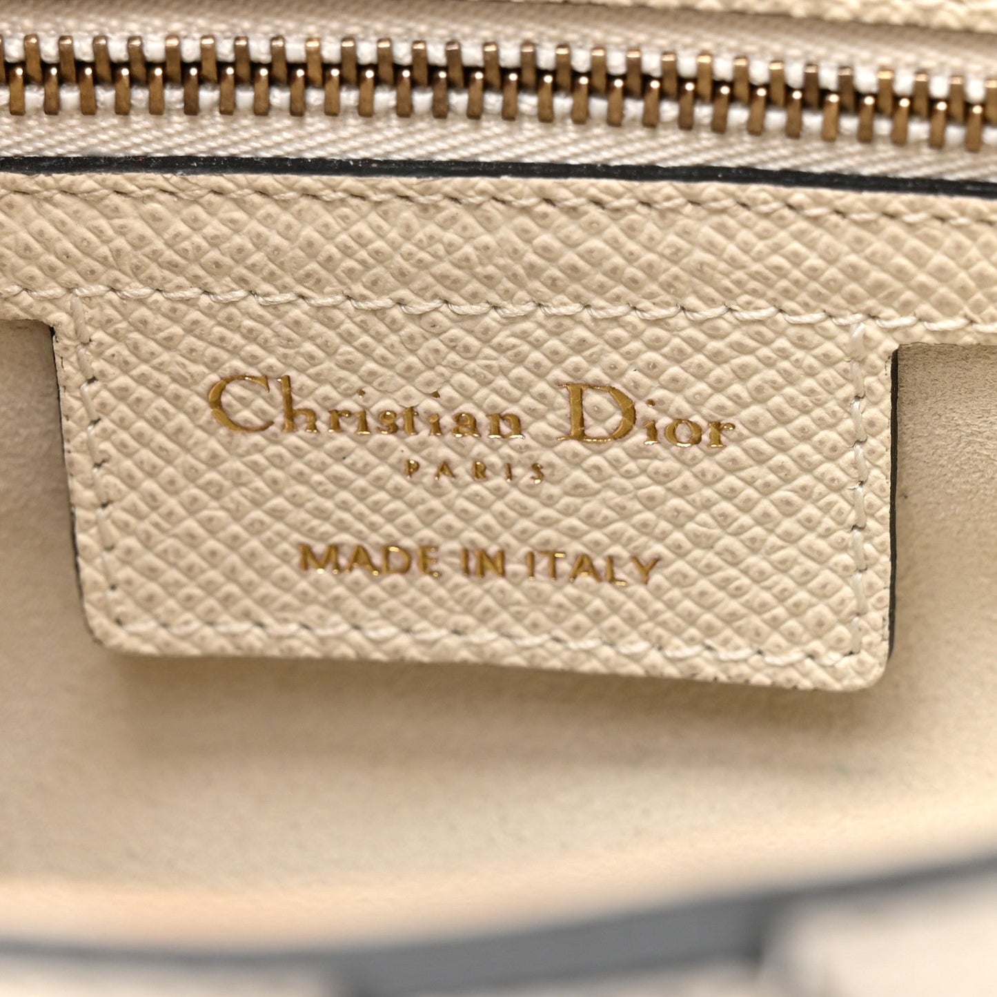 Grained Calfskin Saddle Bag With Strap Latte