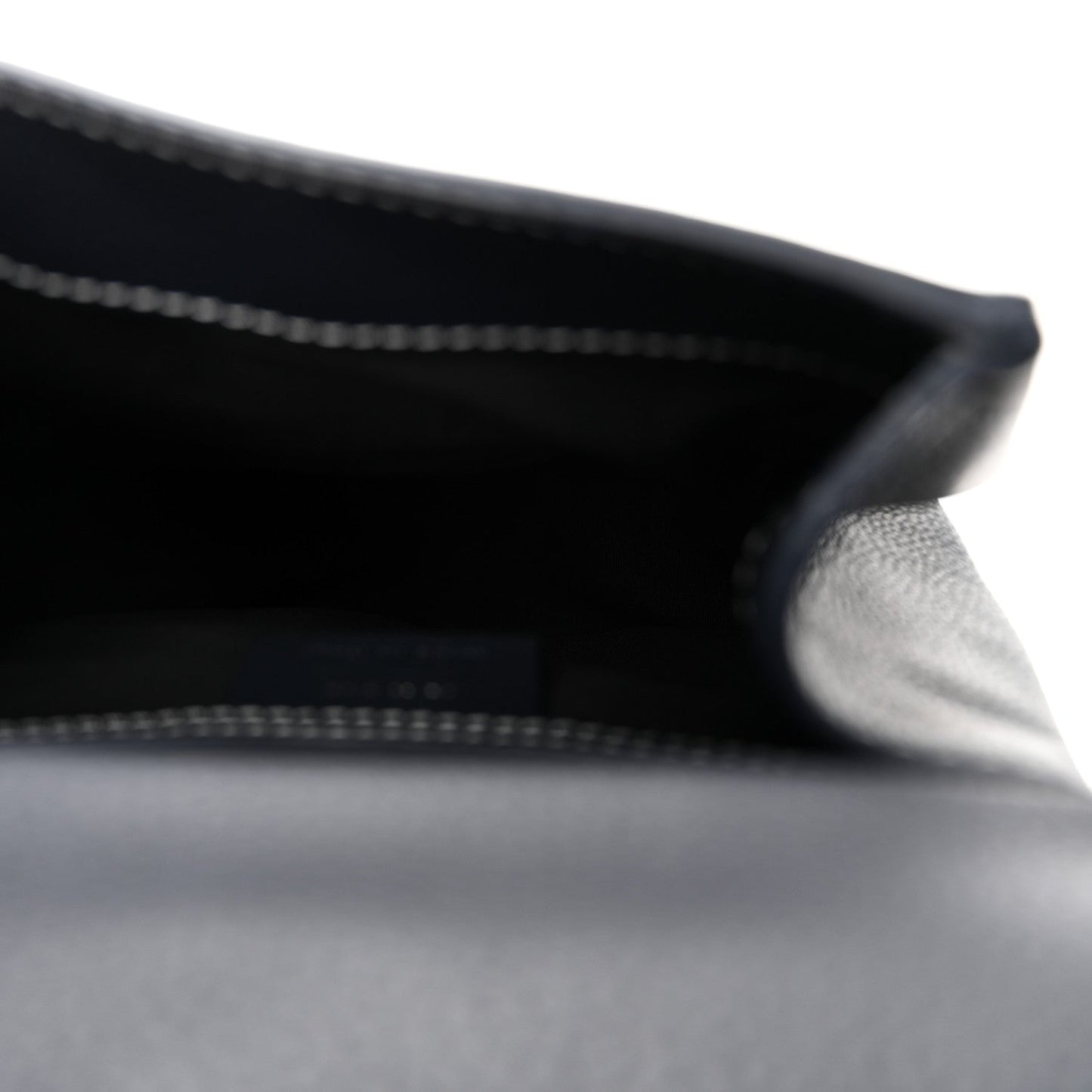 Grained Calfskin Mini Gallop Sling Bag Navy Blue