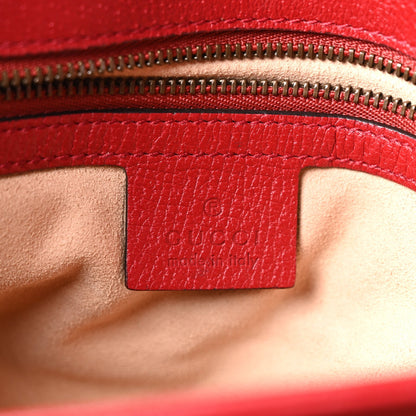 GG Supreme Monogram Medium Queen Margaret Shoulder Bag Red