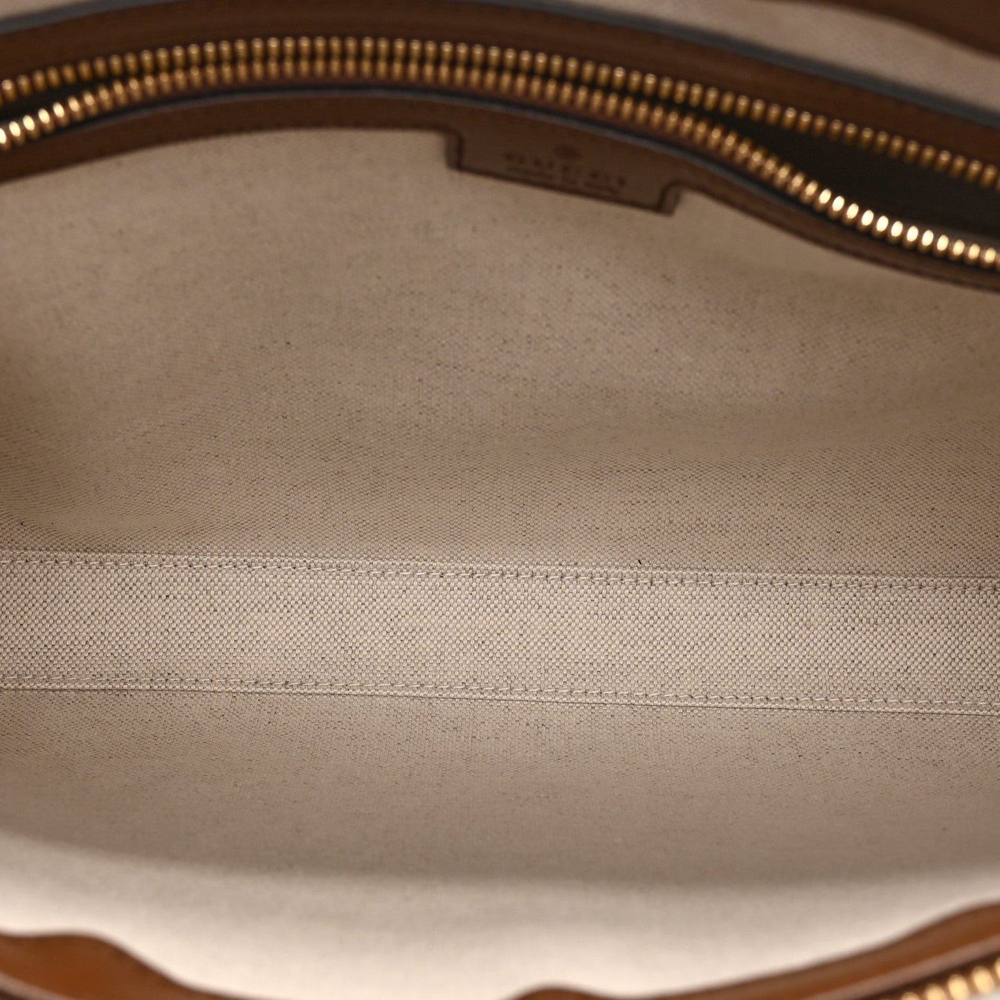 GG Supreme Monogram Azalea Calfskin Retro Interlocking G Wristlet Messenger Bag Beige Ebony Brown Sugar
