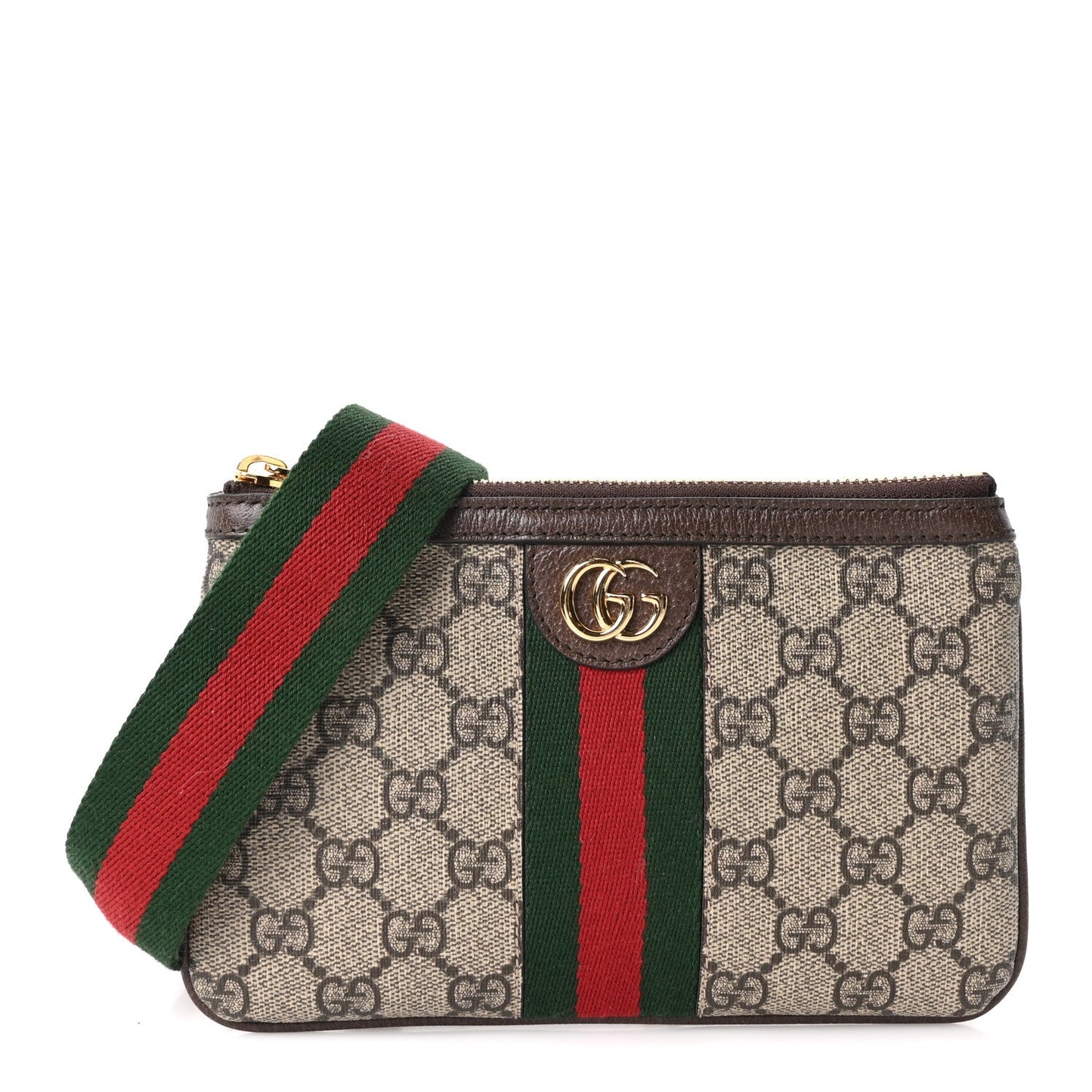 GG Supreme Monogram Web Ophidia Utility Belt Bag  85 34 Beige Ebony New Acero