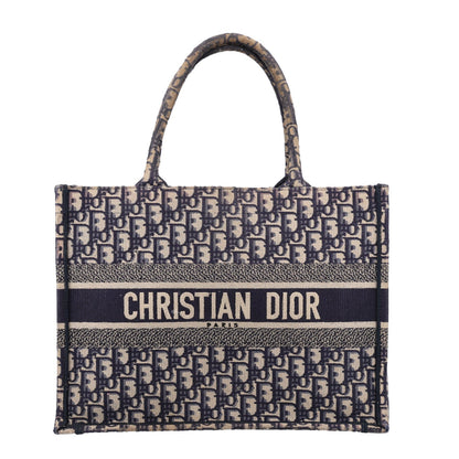Oblique Medium Book Tote Blue Multicolor