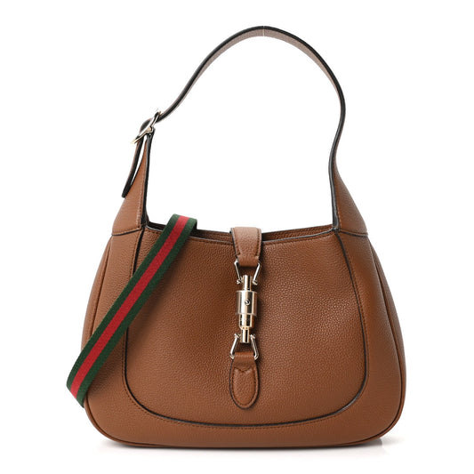 Grained Calfskin Web Medium Jackie 1961 Hobo Cuir