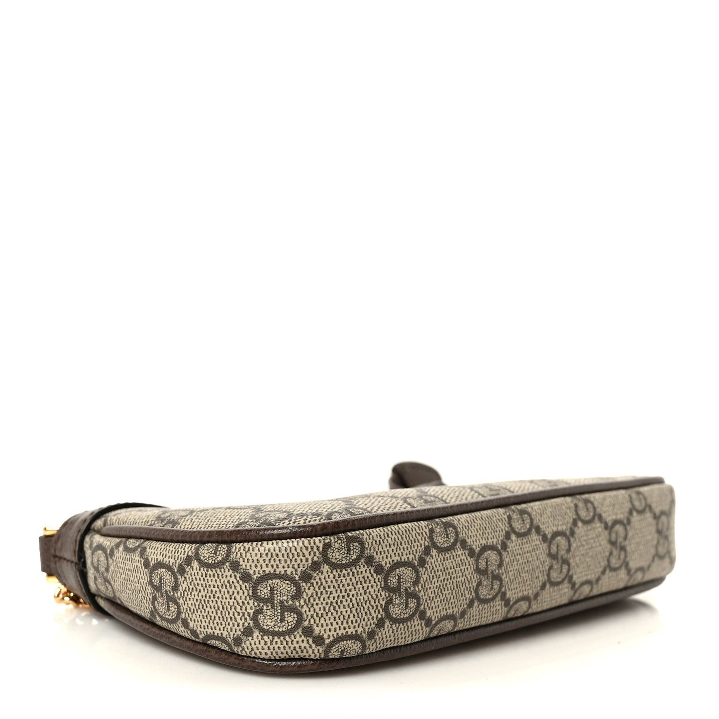 GG Supreme Monogram Textured Dollar Calfskin Mini Ophidia Chain Bag Beige Ebony