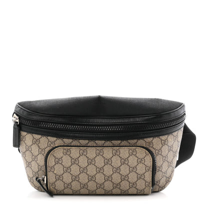 GG Supreme Monogram Belt Bag Black