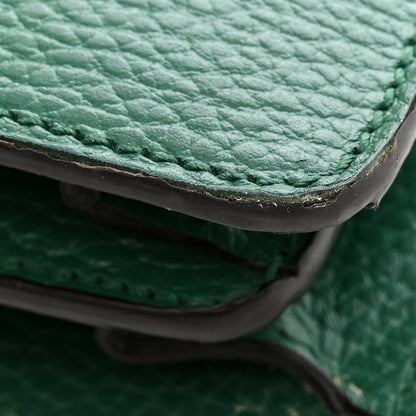 Pebbled Calfskin Small Dionysus Shoulder Bag Emerald