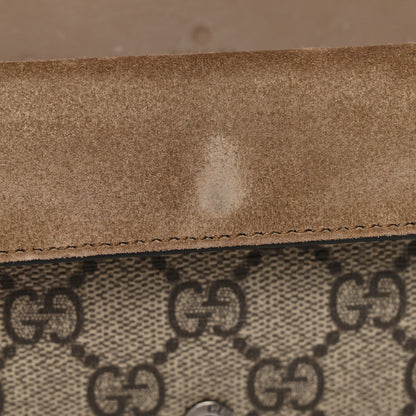 GG Supreme Monogram Super Mini Dionysus Shoulder Bag Taupe