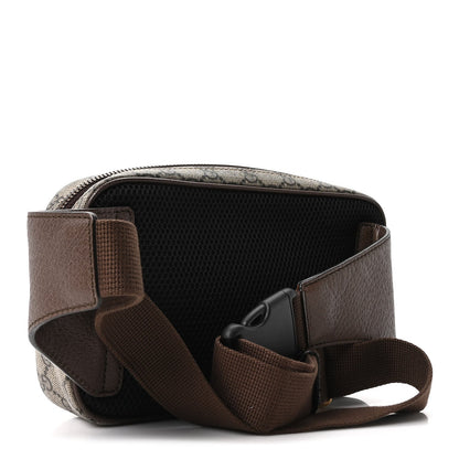 Soft GG Supreme Monogram Medium Ophidia Belt Bag Dark Brown