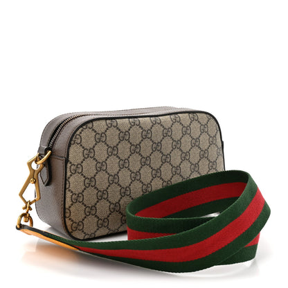 GG Supreme Monogram Web Neo Vintage Shoulder Bag Beige New Acero Crop