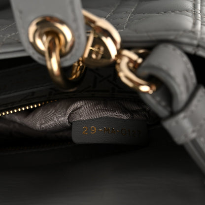 Lambskin Cannage Small My ABCDior Lady Dior Grey