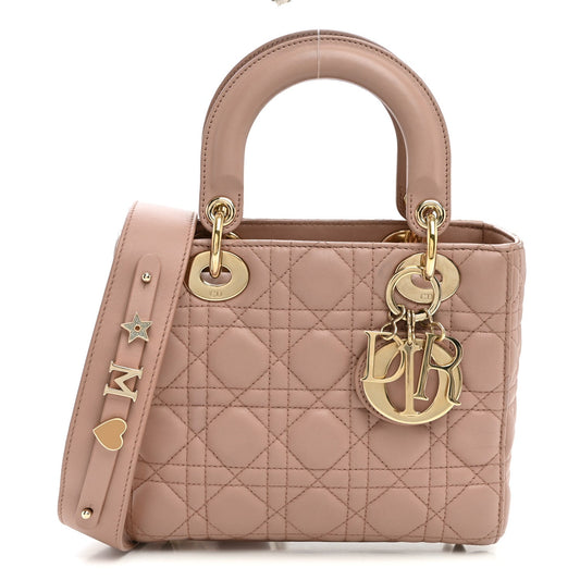 Lambskin Cannage Small My ABCDior Lady Dior Blush