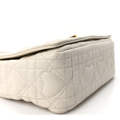 Calfskin Cannage Dioramour Heart Small Caro White Red