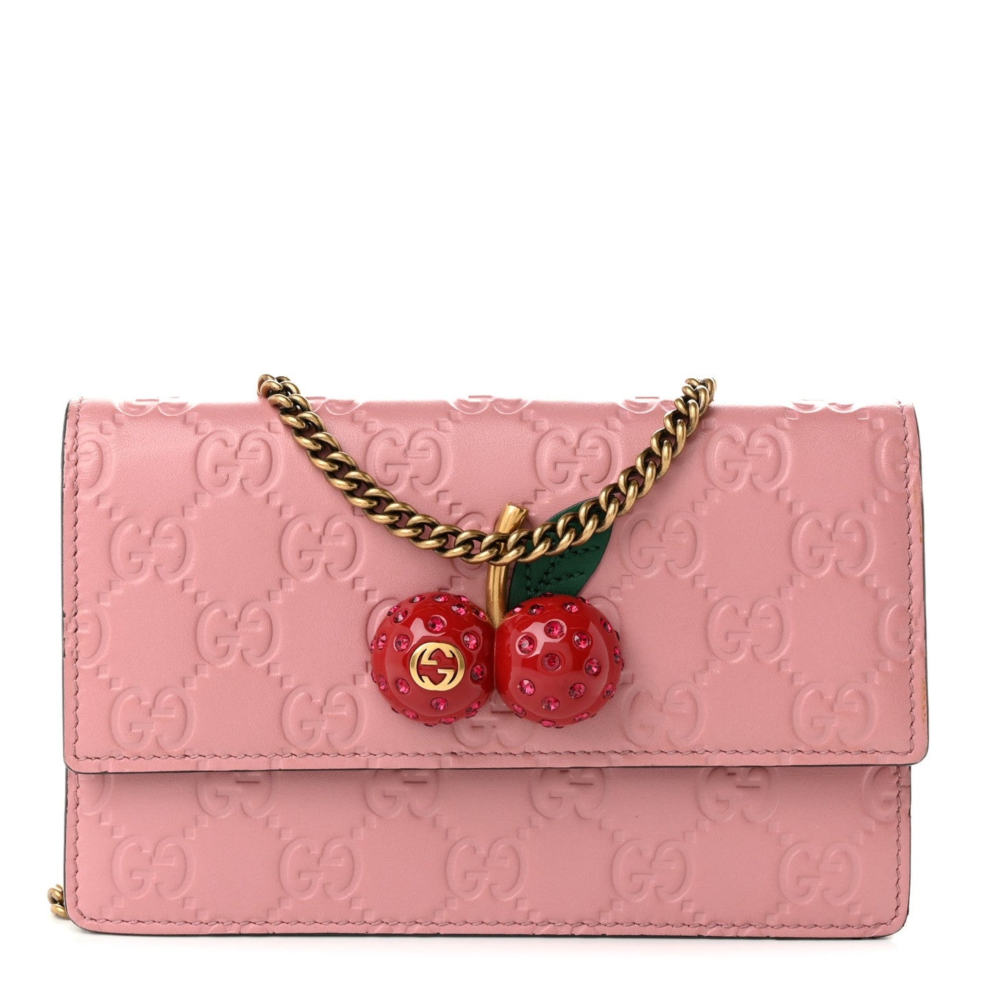 Guccissima Mini Cherry Chain Bag Rose