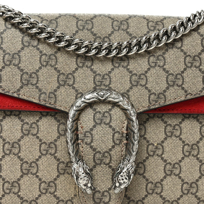 GG Supreme Monogram Small Dionysus Shoulder Bag Red