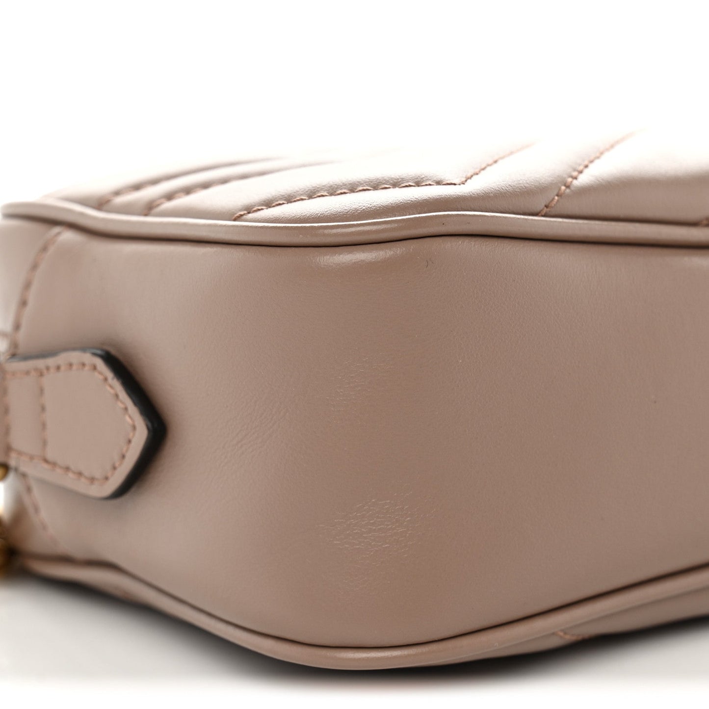 Calfskin Matelasse Mini GG Marmont Camera Bag Porcelain Rose