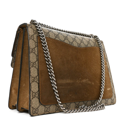 GG Supreme Monogram Medium Dionysus Shoulder Bag Taupe