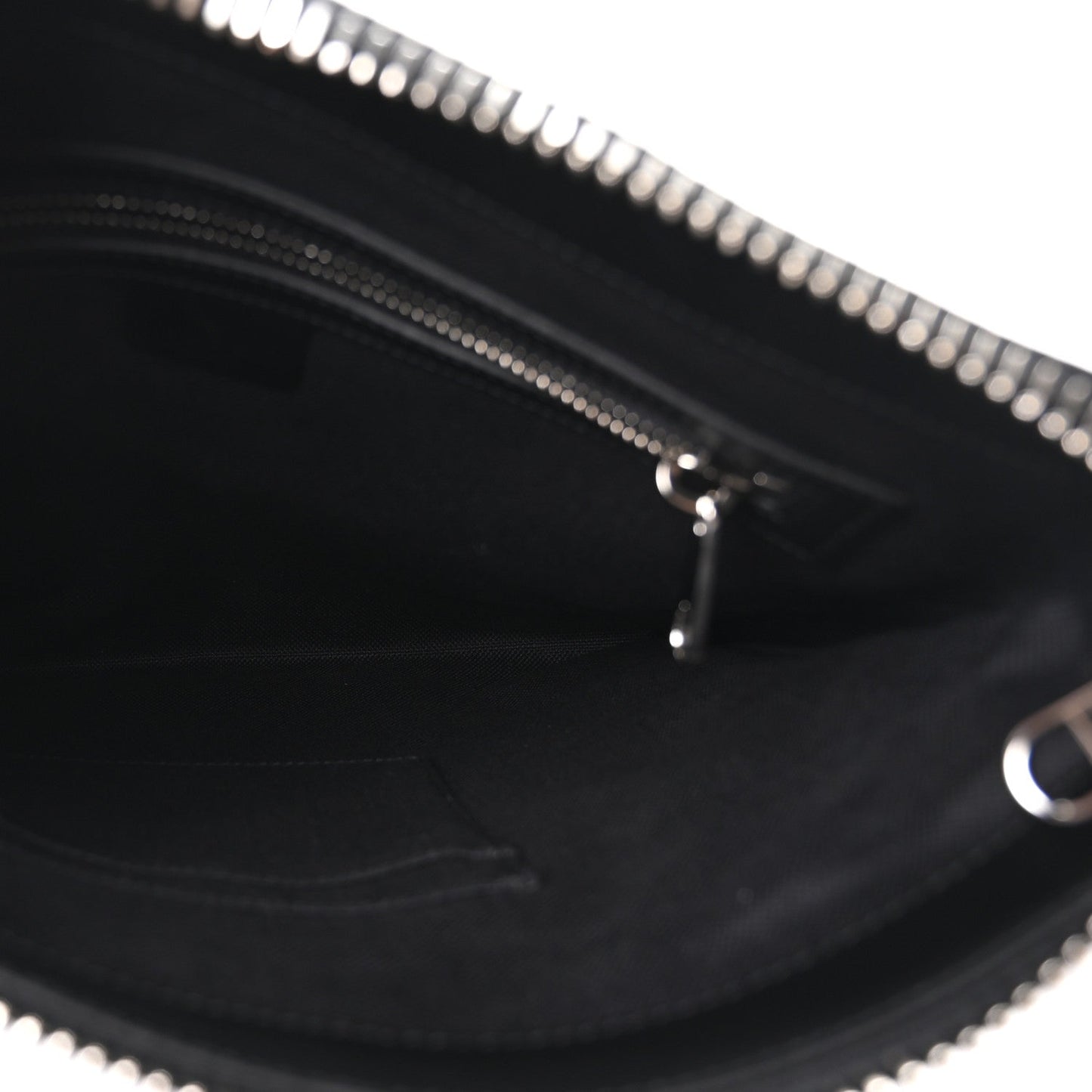 GG Supreme Monogram Appia Calfskin Web Flat Messenger Bag Black Grey