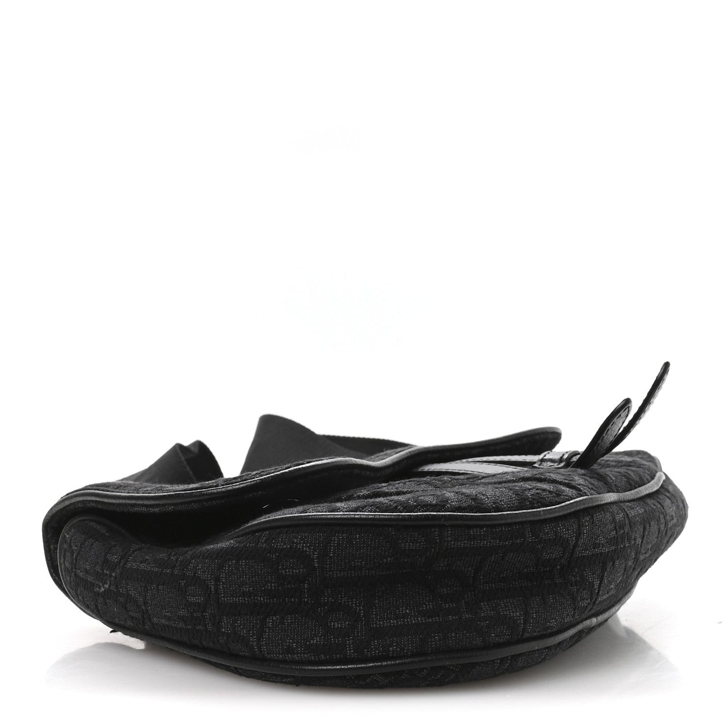 Oblique Mens Saddle Bag Black Blue