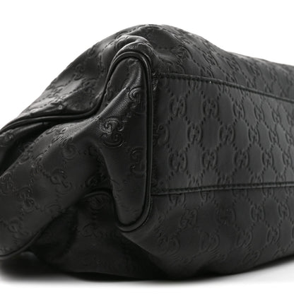 Guccissima Medium Sukey Tote Black