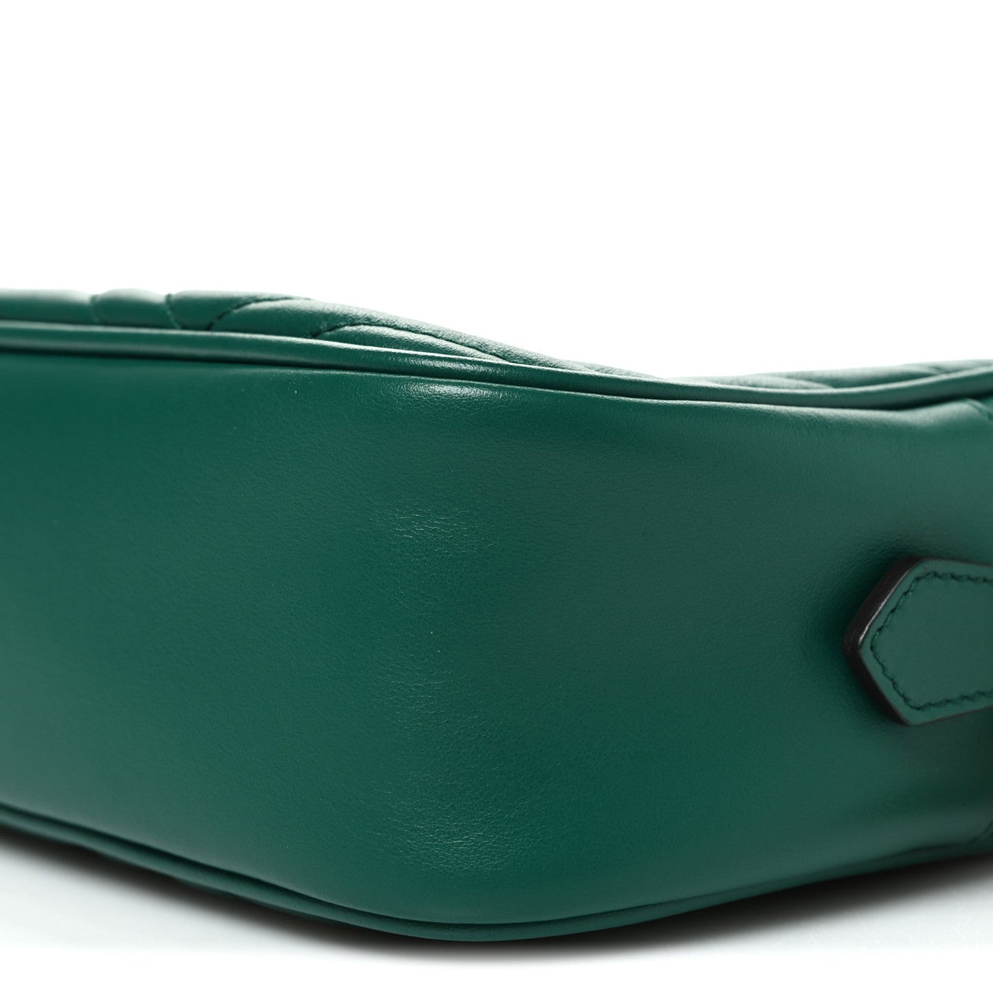 Calfskin Matelasse Small GG Marmont Chain Shoulder Bag Emerald Green