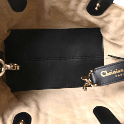 Calfskin Macrocannage Small Toujours Tan Black