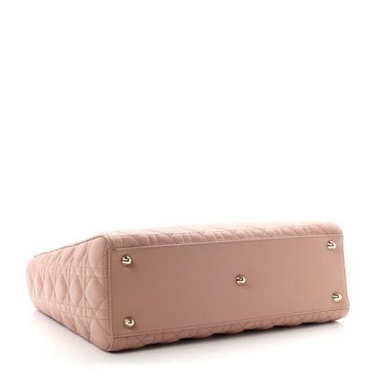 Lambskin Cannage Large Lady Dior Fard