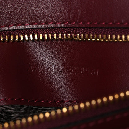 Calfskin Matelasse Medium GG Marmont Shoulder Bag Rosso Ancora Red