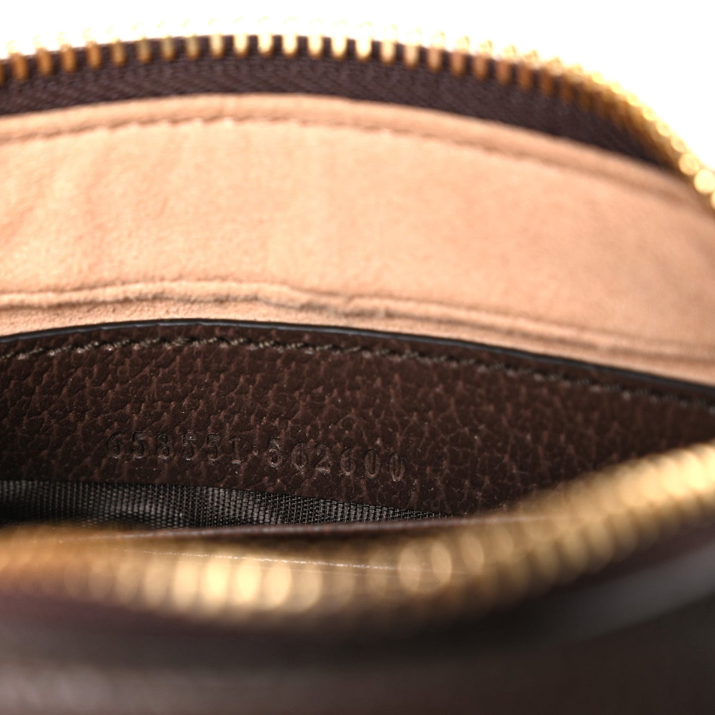 GG Supreme Monogram Textured Calfskin Web Mini Ophidia Half Moon Hobo Beige Ebony New Acero