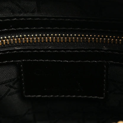 Patent Cannage Medium Lady Dior Black