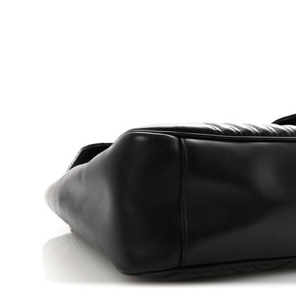 Calfskin Matelasse Large GG Marmont Shoulder Bag Black