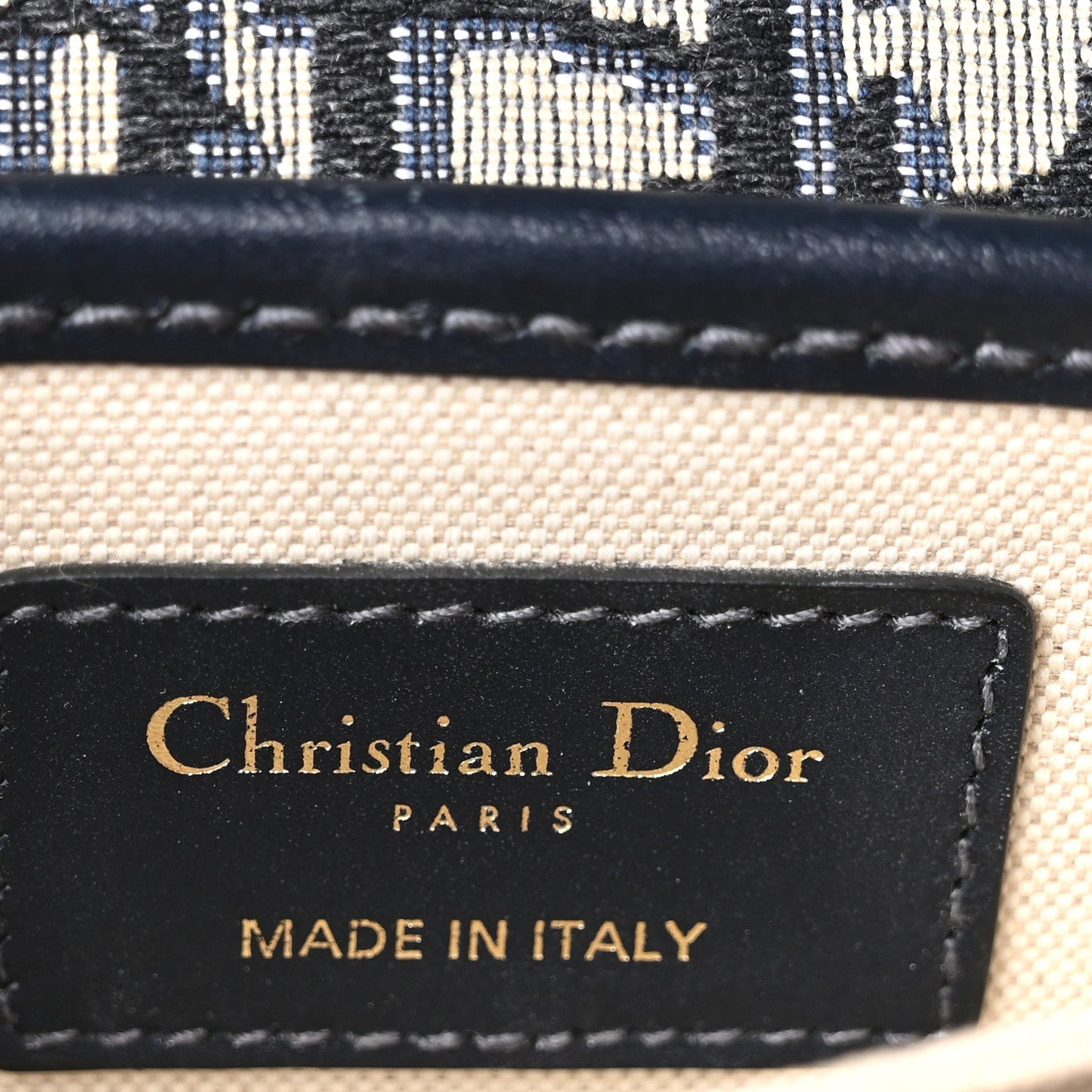 Oblique Square DiorAddict Flap Navy Blue