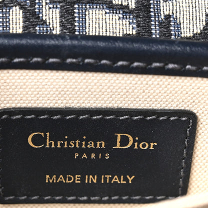 Oblique Square DiorAddict Flap Navy Blue
