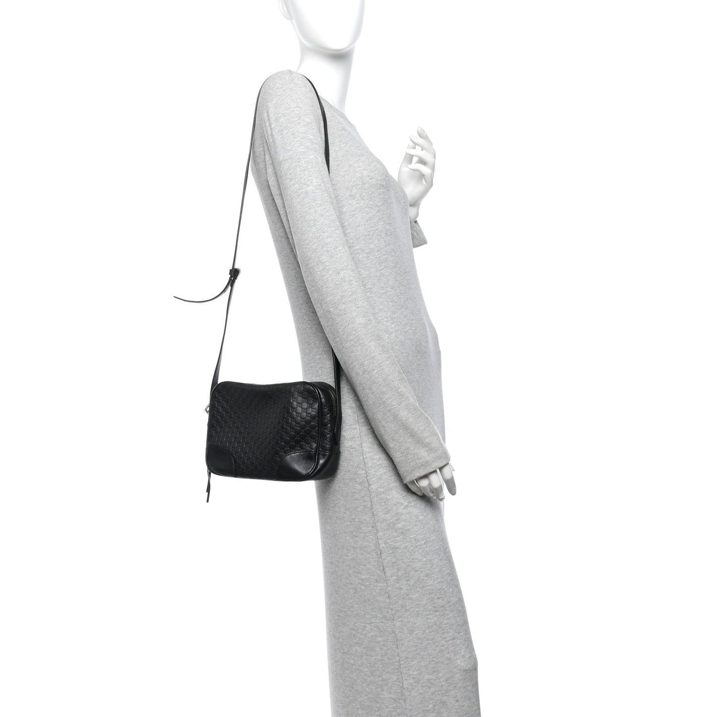 Microguccissima Mini Bree Messenger Bag Black