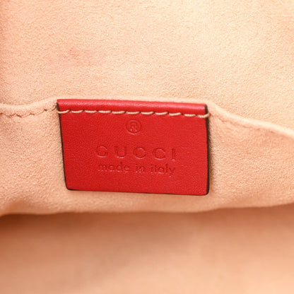 Guccissima Small Padlock Tote Red