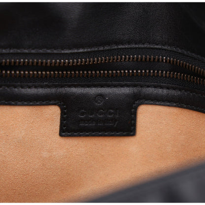 Calfskin Matelasse Small GG Marmont Shoulder Bag Black