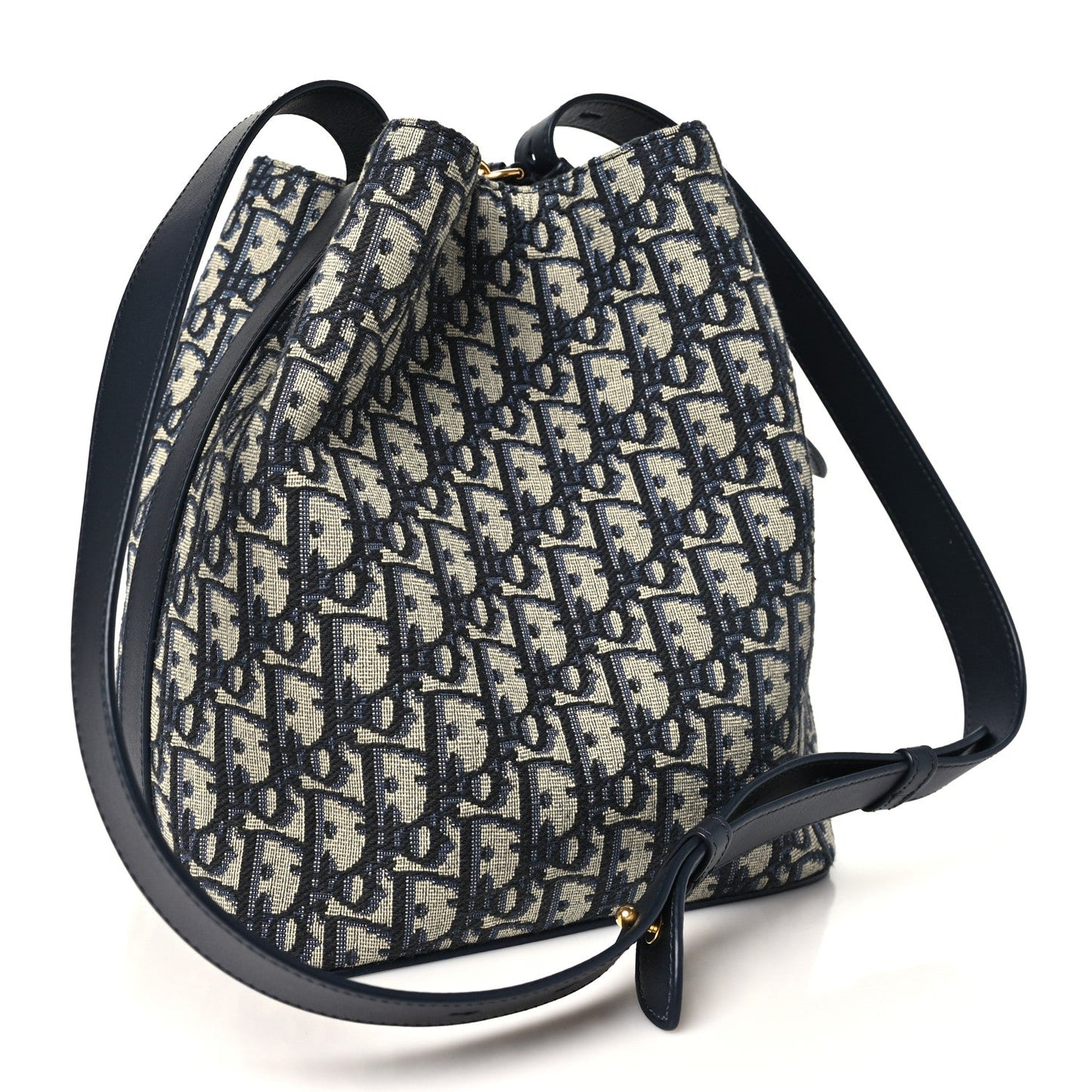 Oblique Bucket Bag Blue