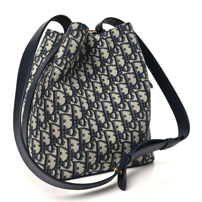 Oblique Bucket Bag Blue