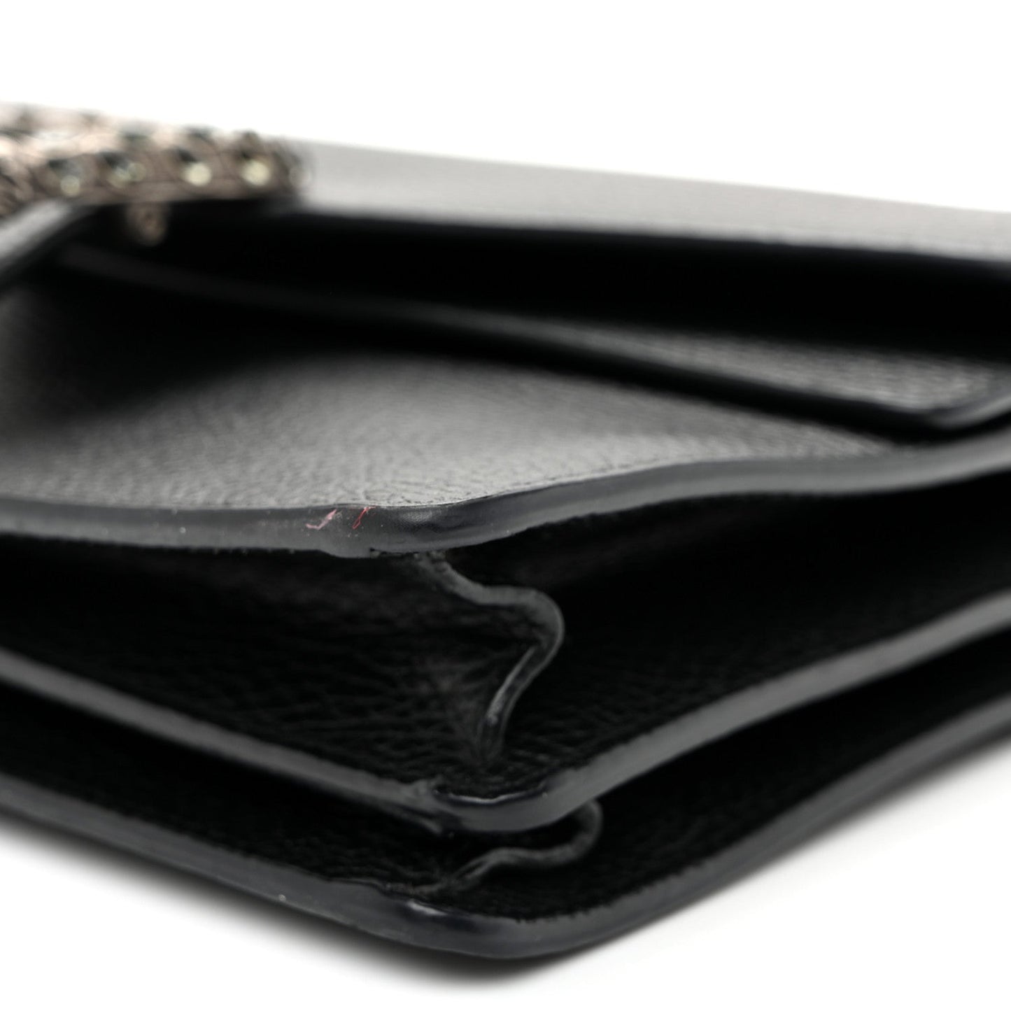 Pebbled Calfskin Small Dionysus Shoulder Bag Black