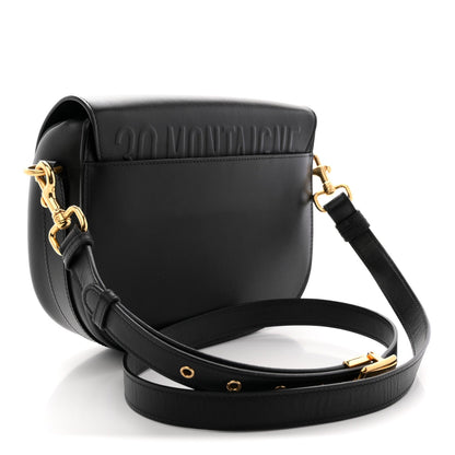 Box Calfskin Medium Bobby Flap Black