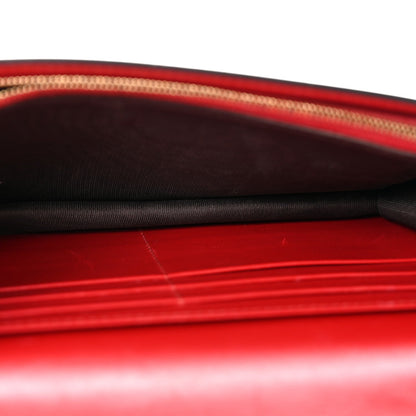 Guccissima Signature Bowy Chain Wallet Hibiscus Red