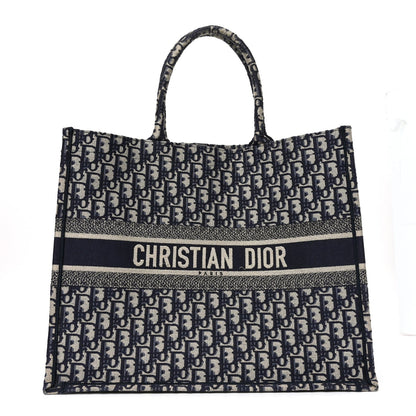 Oblique Large Book Tote Blue Multicolor