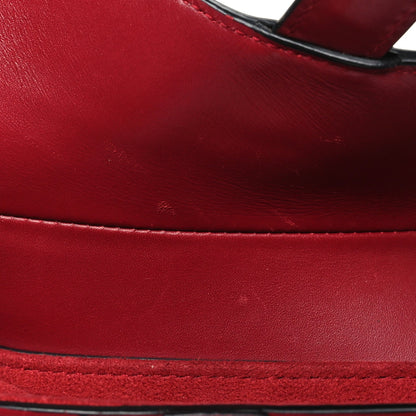 Calfskin Mini Saddle Bag Red