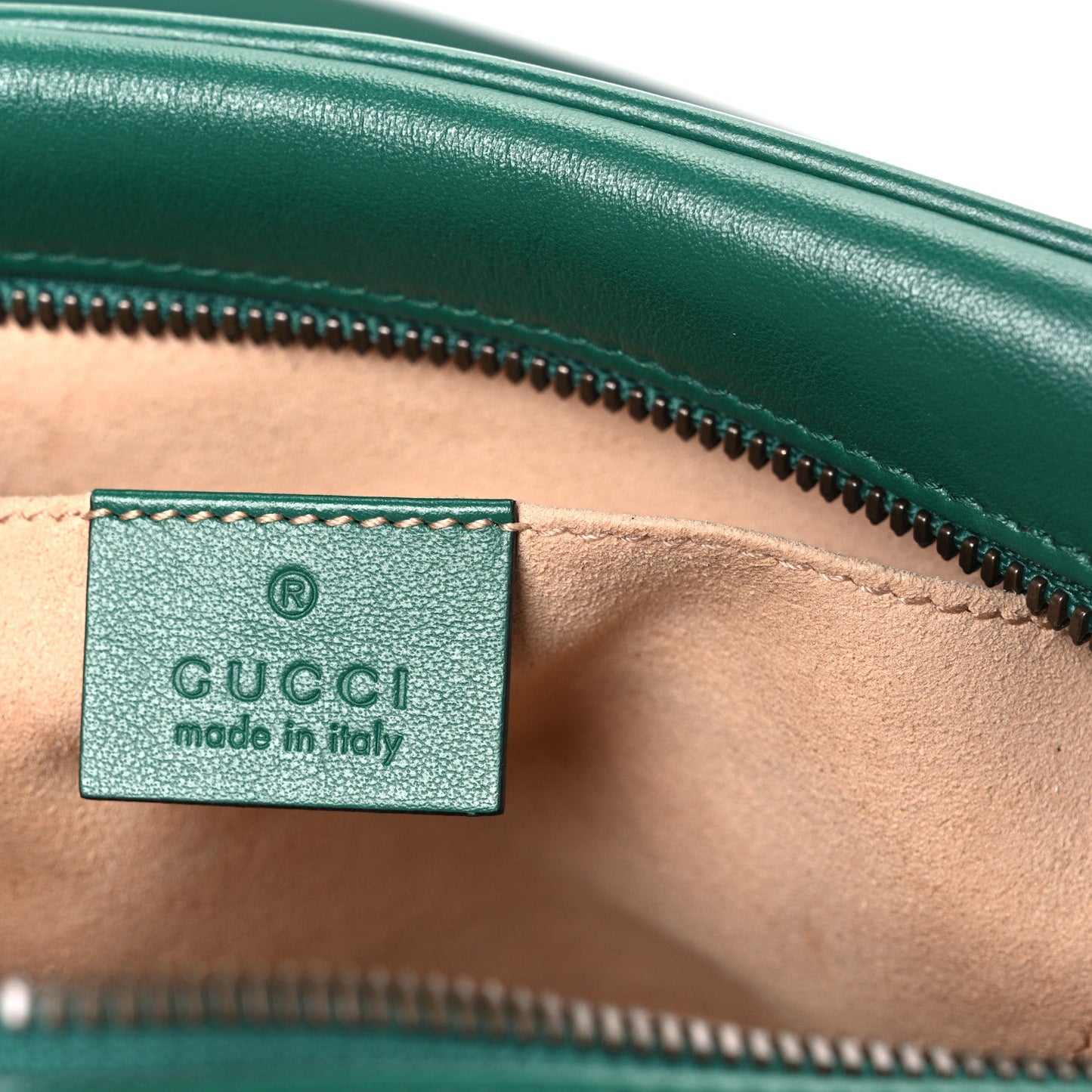 Calfskin Matelasse Small GG Marmont Chain Shoulder Bag Emerald Green