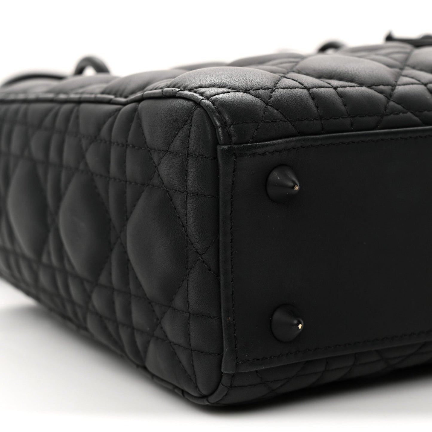 Ultra Matte Calfskin Cannage Small My ABCDior Lady Dior Black