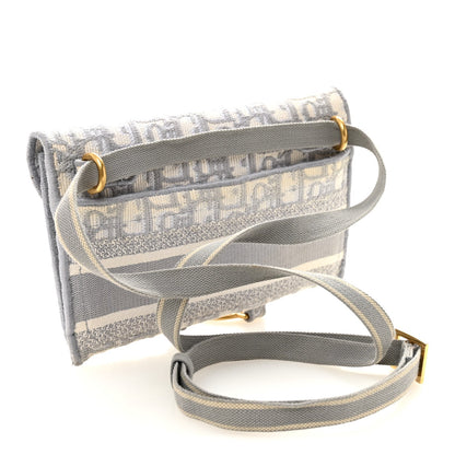 Oblique Slim Saddle Pouch Grey