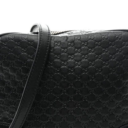 Microguccissima Mini Bree Messenger Bag Black