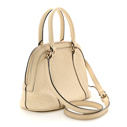 Soft Microguccissima Mini Dome Bag Ivoire