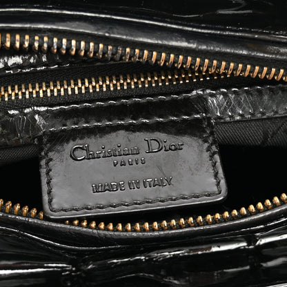 Patent Cannage Medium Lady Dior Black